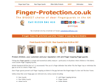 Tablet Screenshot of finger-protection.co.uk